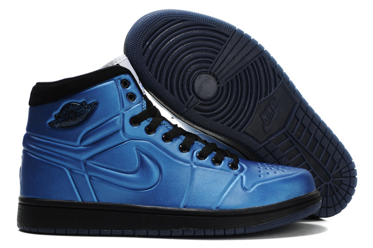 New Air Jordan 1 Shoes High Heel Blue Black