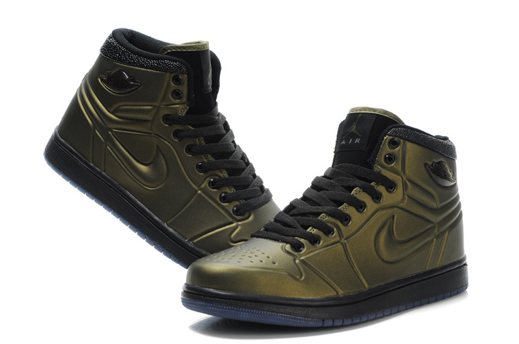 New Air Jordan 1 Shoes High Heel Brown Black